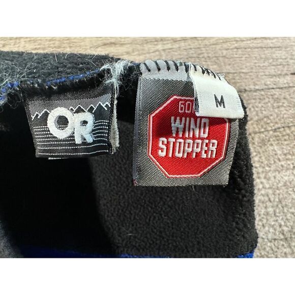 Outdoor Research Wind Stopper Gore Fleece Hat Size Medium Blue Black Beanie - Picture 7 of 7